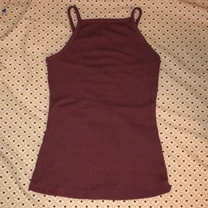 Mauve Halter Top